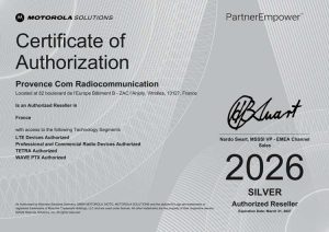 Provence Com, Silver Reseller Motorola Solutions